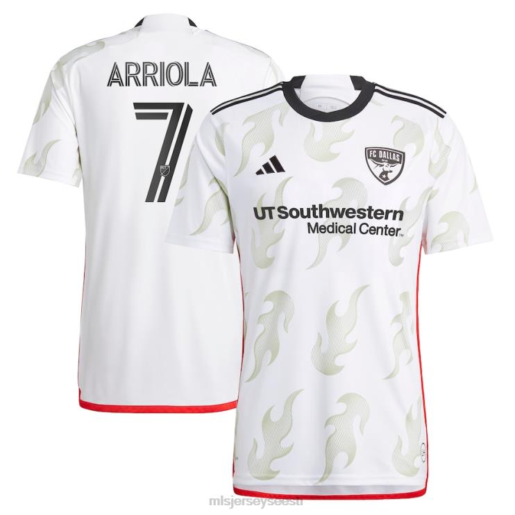MLS Jerseys mehed fc dallas paul arriola adidas white 2023 burn baby burn replica player jersey P0VN617 särk